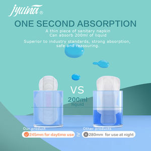 Servilleta sanitaria <span class=keywords><strong>menstrual</strong></span> de algodón orgánico de alta calidad, almohadillas femeninas transpirables con anión, comodidad óptima, forma alada, venta al por mayor - Product Image 4