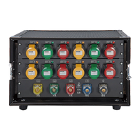 Caja de Distribución de Energía de Audio para Escenario, Sistema de Subestación de Control de Audio en Flight Case, 12 Canales, 24 Vías, OEM Personalizado