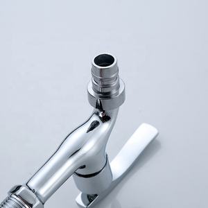 Robinet de machine à laver en alliage de zinc robinet d'eau <span class=keywords><strong>Tao</strong></span> robinet mural froid Bibcock maison jardin froid chrome bavoir robinets - Product Image 3