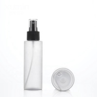 Bouteille de pulvérisation en plastique, contenant à épaule plate, pour animal de compagnie, Transparent, avec couvercle, Spray, pour Toner blanc, de 100/120/150 ml, 50 pièces