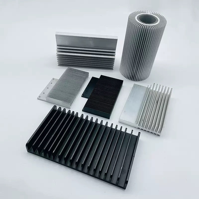 Custom CNC Machined Cylindrical Aluminum Profile Heat Sink for LED Grow Light and Transistor Module Cooling
