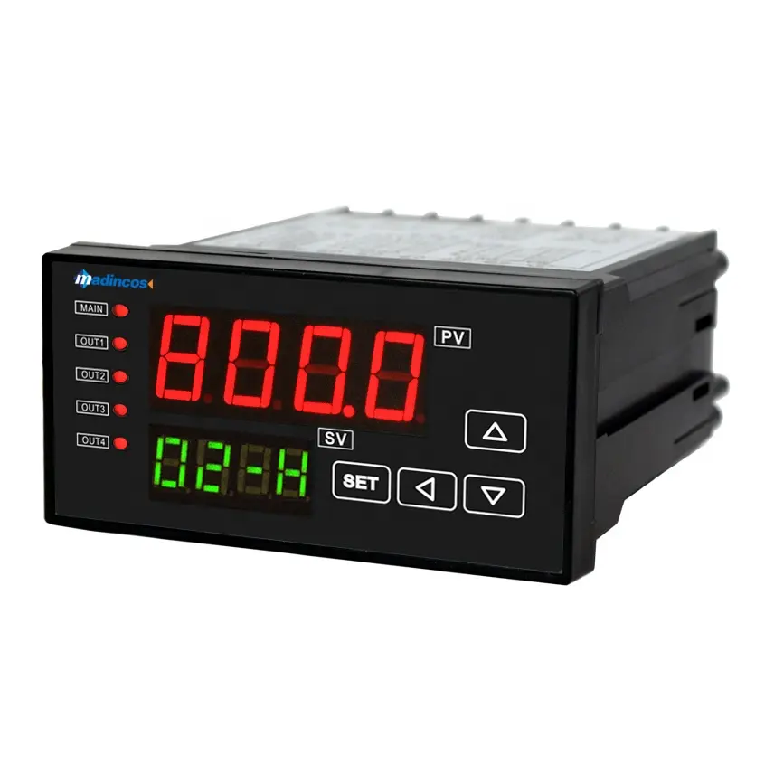 MPD520: 0.2%FS 4 Digit LED Dual Digital LED Indicator Temperature and Humidity Controller with Opt. 3x Relay/4-20ma/RS485/24VDC