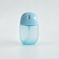 Flacon pulvérisateur en plastique en forme de capsule 30ml 50ml, design à pression, teinte personnalisée, facile à transporter