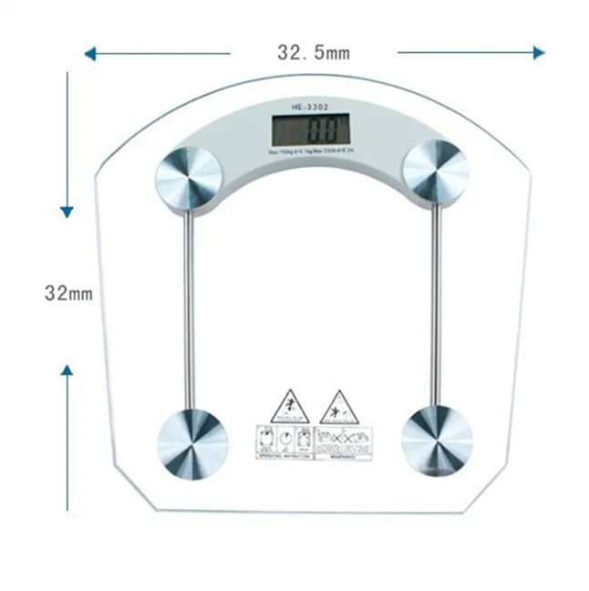 Cân Kỹ Thuật Số 180Kg 396lb, Cân Cá Nhân Điện Tử, Trọng Lượng 1 Năm, 1 OEM LCD Tự Động 1x CR2032 1 * CR2032