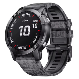22mm 26mm Bande de silicone en caoutchouc souple imprimé Camouflage à dégagement rapide pour Garmin <span class=keywords><strong>Fenix</strong></span> 8 <span class=keywords><strong>7</strong></span> 6 5 6x7x8 <span class=keywords><strong>Tactix</strong></span> 8 Descent G2 - Product Image 5