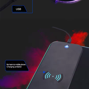 <span class=keywords><strong>Geass</strong></span> RGB Tapis de souris à chargement sans fil 80x30x0.4cm Tapis de bureau à LED pour Gamer Tapis de bureau à LED USB pour Gaming Tapis de souris Anime - Product Image 4
