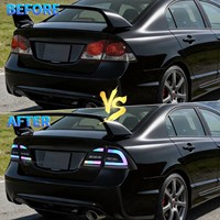 Luces Traseras LED Estilo RGB DK Motion para Honda Civic FD2 FN2 2006-2012, Actualización de Luces Traseras, Piezas de Repuesto para Automóviles