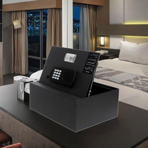 Migu 1538F-6 Competitive Price Hotel Full-automatic Digital Electronic <b>Lock</b> <b>Box</b> 4 Ways Open Cold-rolled Steel Wall-Mounted Safe - Product Image 1