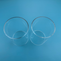 Tube en verre de quartz poli au feu transparent de grand diamètre personnalisé tuyau de quartz clair pour les services de pliage, de coupe et de soudage