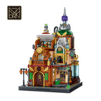 XMORK Nuevo taller mágico steampunk, bloques de construcción de 2694 piezas, modelo modular de vista de calle, juguete para colección de adultos, regalo