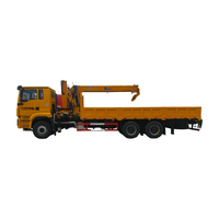 Nouveau véhicule de transport multifonctionnel à huit roues et 16 tonnes de la marque Shaanxi Automobile Delong avec grue montée à l'arrière