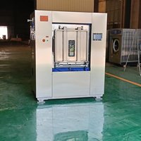 Laveuse-essoreuse industrielle à barrière de sécurité 30 kg / Machine à laver à barrière sanitaire pour projets de blanchisserie médicale