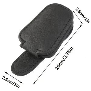 Penjepit Kacamata & Kartu Multifungsi Kulit Magnetik untuk Sun Visor Mobil, Tempat Kacamata & Tiket, Klip Kacamata untuk Sun Visor Mobil - Product Image 6