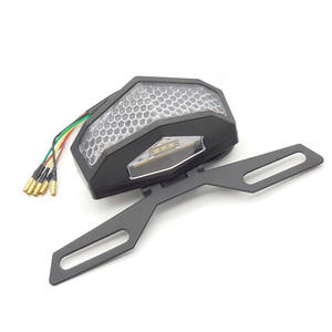 Feux arrière de moto, feux de freinage LED avec support en fer, lumière multifonction, pièces de moto - Product Image 1