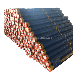 Bâche de protection solaire imperméable en polyéthylène recyclé 150 g/m² bleu-orange, rouleau de bâche PE, couverture anti-UV - Product Image 6