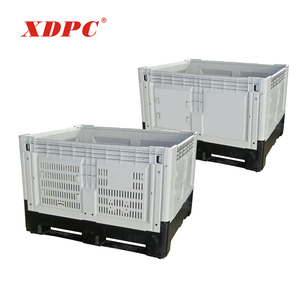 Pallet Container Box Kooi Inklapbare Plastic Map Maagdelijk Materiaal Nestable Food Grade Plastic Pallet