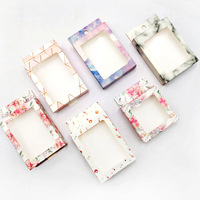 Boîte Cadeau Pliable Unique et Recyclable pour Bijoux et Ongles, avec Couvercle en Papier, Logo Personnalisé en Relief, Emballage Suspendu en PE pour Bracelets