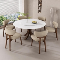 Chaise de salle à manger en bois massif de designer, style italien, nordique, moderne et minimaliste, avec dossier en noyer, durable pour salles à manger et salons