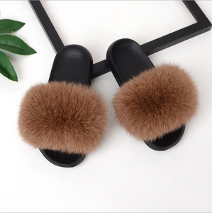 <span class=keywords><strong>Fourrure</strong></span> Pantoufles Femmes <span class=keywords><strong>Fausse</strong></span> <span class=keywords><strong>Fourrure</strong></span> De Renard Diapositives Maison <span class=keywords><strong>Fourrure</strong></span> Sandales Plates <span class=keywords><strong>Femme</strong></span> Mignon Moelleux Maison Chaussures - Product Image 6