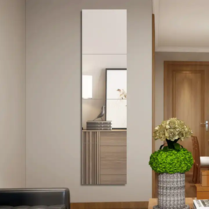 Espejo acrílico autoadhesivo personalizado de alta calidad, pegatina de pared para baño, espejo suave impermeable para promoción del hogar - Product Image 3