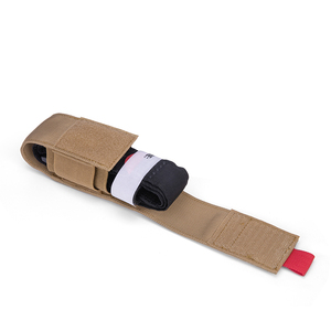 지혈대가있는 전술 응급 처치 키트 단일 매그 파우치 야외 사냥 칼 홀스터 의료 가위 팩-모든 폴리에스터 - Product Image 6