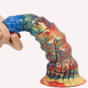 LUUK Sex Shop Ambilight Color <b>Dildo</b> Huge Glans Anal Plug With Powerful Sucker Sex Toys for Women Lesbian Products - Product Image 2