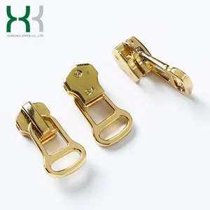 Bán buôn kéo khóa phụ kiện nhà sản xuất tùy chỉnh phụ kiện chuyên nghiệp Brass kim loại vô hình Key khóa dây kéo thanh trượt