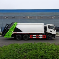 Camión de Basura con Caja de Compresión Trasera Sellada para Almacenamiento de Aguas Residuales, Diésel Euro 3, Antidesbordamiento, Vehículo de Transferencia de Residuos para Zonas Turísticas
