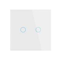 Interruptor de Luz Inteligente WiFi, Reino Unido y UE, 3 Botones, Pantalla Táctil de Vidrio, con Control por Aplicación Tuya, Compatible con Alexa y Google Home