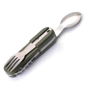 Juego de Cuchillo, Tenedor y Cuchara Plegable Multifuncional para Camping, Kit de Cubiertos Portátil para Exteriores, Material PP Rectangular XR906668 - Product Image 3