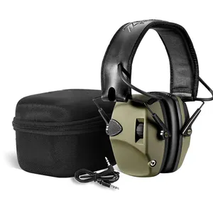 Échantillon gratuit casque de chasse électronique Protection auditive de tir cache-oreilles de sécurité électronique Protection auditive