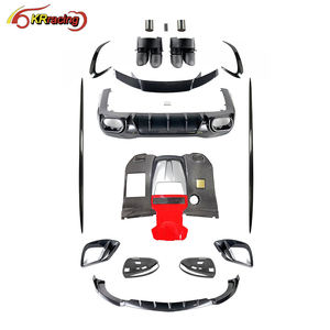 Pièces détachées automobiles style Brabu Kit de carrosserie en fibre de carbone sèche diffuseur de lèvre avant pour Mercedes Benz <span class=keywords><strong>AMG</strong></span> GT63 <span class=keywords><strong>63s</strong></span> 2019-2022 - Product Image 1