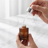 Bouteilles compte-gouttes en verre ambré givré personnalisées pour huiles essentielles et parfums, 30ml, 40ml, 50ml, flacons cosmétiques de luxe pour huiles capillaires avec vaporisateur