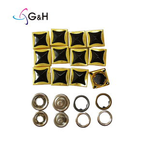 Fabrika toptan 8.2mm 9.2mm 10mm 11mm geçmeli düğme Metal düğme yapış - Product Image 4