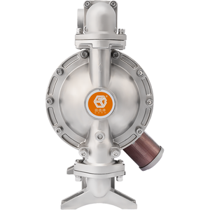 Bomba Neumática de Diafragma GODO BFQ-40P de Acero Inoxidable, Resistente a Productos Químicos, Alimentos y Aceite, Doble Accionamiento Neumático - Product Image 3