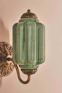 <span class=keywords><strong>Simig</strong></span> Lighting New Chinese-style Jade Green Glass Vintage Milk White Glass Huiled Brass Wall Lamp pour chambre d'hôtel - Product Image 4