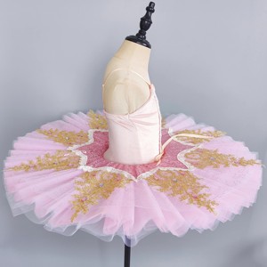 <span class=keywords><strong>Costume</strong></span> da ballo pre-professionale per bambine, modello Coniglietto nel Giardino, tutù a pancake economico per spettacoli - Product Image 3