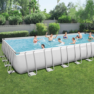 <span class=keywords><strong>Piscina</strong></span> Rectangular Elevada <span class=keywords><strong>Bestway</strong></span> 56623, Incluye Bomba de <span class=keywords><strong>Filtro</strong></span>, Escalera, Soporte de PVC, <span class=keywords><strong>para</strong></span> Exteriores - Product Image 1