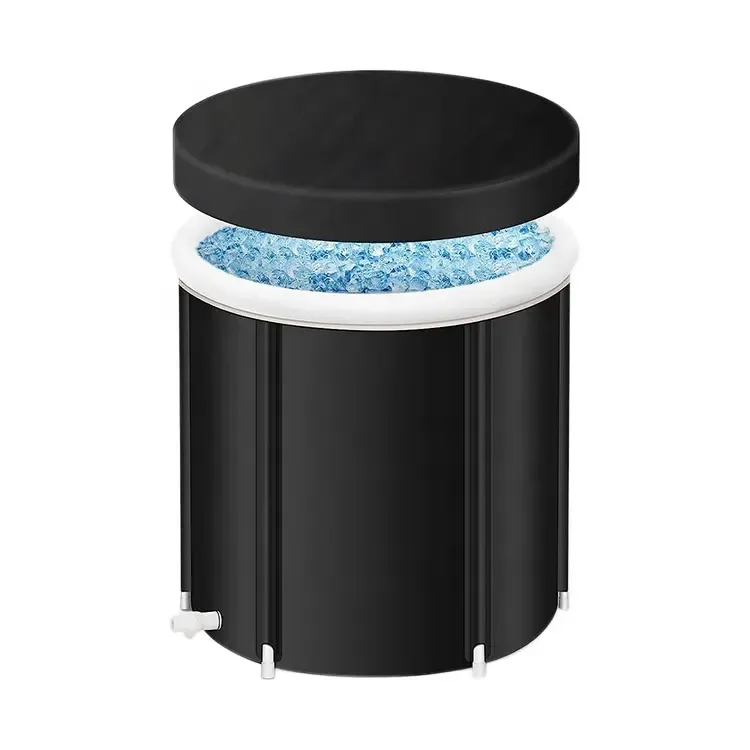 Bain de glace adulte pliant portable en PVC avec logo personnalisé OEM baignoire de glace gonflable extérieure baignoire de glace