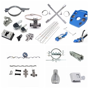 Collier de serrage Guy Grip à extrémité fermée, collier de tension préformé, tiges blindées avec œillet et manille pour <span class=keywords><strong>fixation</strong></span> de poteaux ADSS - Product Image 6