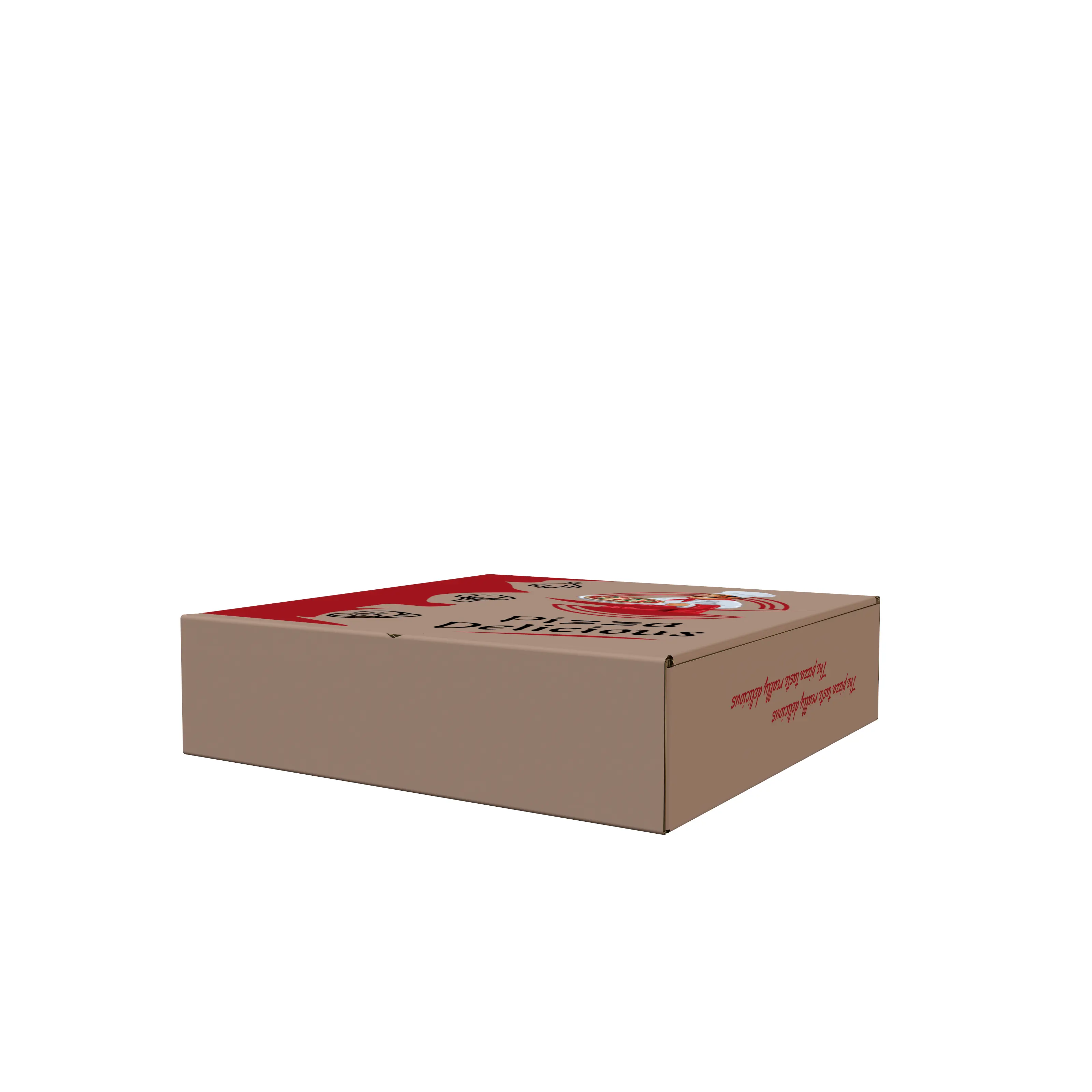 Grosir kemasan kotak Pizza karton kotak Pizza berkualitas tinggi dan terjangkau dengan Logo Anda sendiri