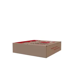 Venta al por mayor de cajas de pizza cajas de cartón de embalaje de alta calidad y asequible caja de pizza con su propio logotipo