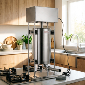 Macchina Elettrica Verticale per Riempimento Salsicce da 30L, Macchina Automatica per Insaccare con Base Stabile - Product Image 2