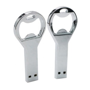 Custom Bottle Opener USB Stick Pendrive 1GB-32GB Pen Drive 64GB Metal USB Flash Drive for Promotional Gifts