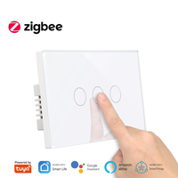 Interrupteur mural intelligent Zigbee SAA AU Smart Life Electronic 1 Gang Tuya OEM pour la maison intelligente