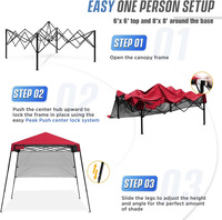 Tentes pliantes personnalisées pour patios, gazebo pop-up 40 mm, tentes de réception 10x20, tentes de salon professionnel 3x3 3x6