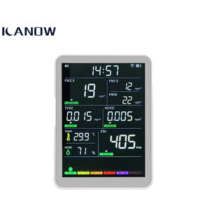 9-In-1 실내 공기질 모니터 4 가스 와이파이 온도 및 습도 도매 전문 웨어러블 Voc 범용 분석기 - Product Image 2
