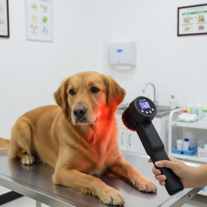 ZJZK - Terapia Láser Portátil Profesional de Alta Eficacia con Certificación CE para el Tratamiento del Dolor en Animales, con 8 W, 808 nm, 650 nm - Product Image 1