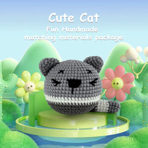 Kit de Crochet de Animales para Principiantes - Crea un Lindo Gato, Set Completo para Principiantes con Herramientas y Tutorial en Video, 2 Opciones de Color, Listo para Regalar - Product Image 2