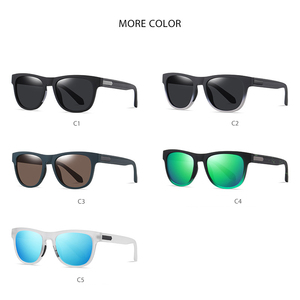 New Classic Retro TR90 Frame TAC 1.1 Polarized Lens <b>Sun</b> Glasses <b>Shades</b> Men's Outdoor Driving Custom Logo Square Sunglasses - Product Image 5